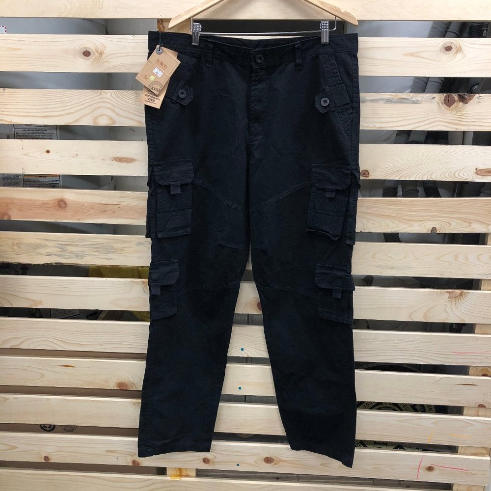 Jeans Wear Men's Cargo Pants SIZE 38 Black